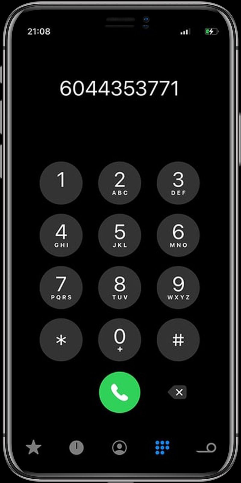 phone with contact number