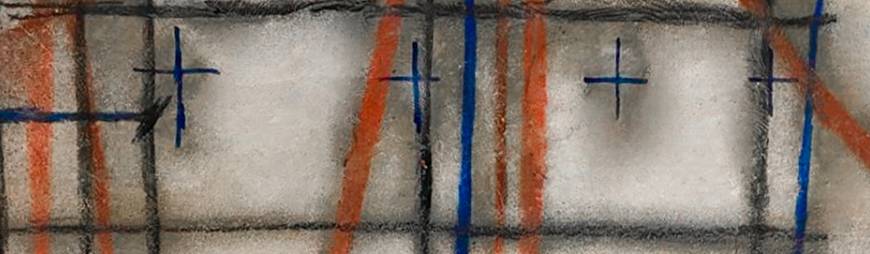 concrete site scratch with indication of conduit and rebar